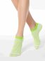 Preview: Conte Damen Kurzsocken weiß-salatgrün