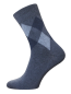 Preview: Klassische Herren Socken Argyle Karo grau melange
