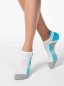 Preview: Conte Active damen sport socken Grau/ Turchese