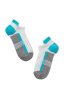 Preview: Conte Active damen sport socken Grau/ Turchese  1