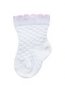 Preview: Kindersocken 0-2 Jahre BCHK Baby 3082-040 mit farbigem Bündchen weiß-rosa