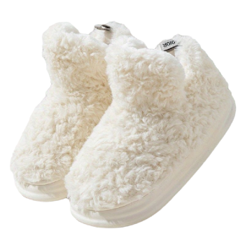 flauschige-damen-high-top-hausschuhe-weiss