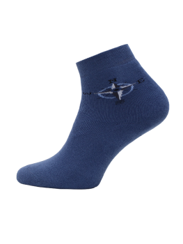 Kindersocken kurz 6-12 Jahre BCHK School 3060-834 mit Windrose Muster jeans