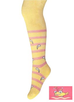 Baby Strumpfhosen 0-2 Jahre BCHK 3265-814 mit Delfine Muster gelb