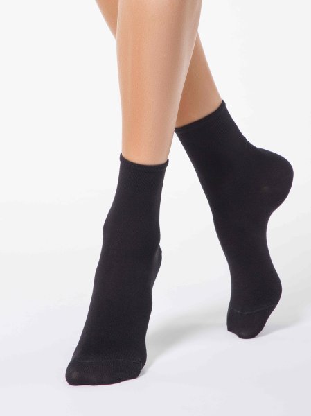 Conte Bambus Damen socken 18C34-000 schwarz
