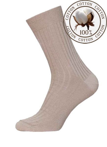 Herren business Baumwollsocken 2220 sand