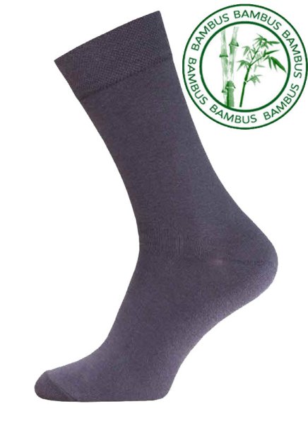 Bambus Herren business Socken grau