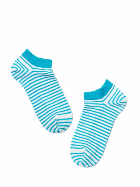 Conte Damen Kurzsocken 15C46-073_1 weiß-tuerkis