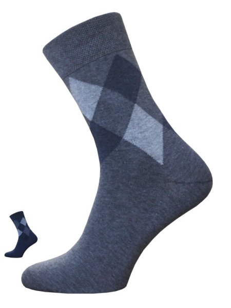 Klassische Herren Socken 2125-044 Argyle Karo hauptbild