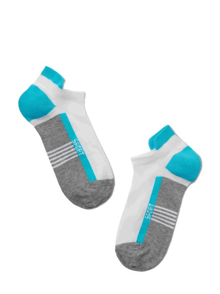 Conte Active damen sport socken Grau/ Turchese  1