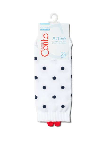 Sneakersocken Damen mit Herzchen, Conte