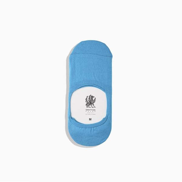 Bunte Füßlinge Mono Liner Box farbe himmelblau