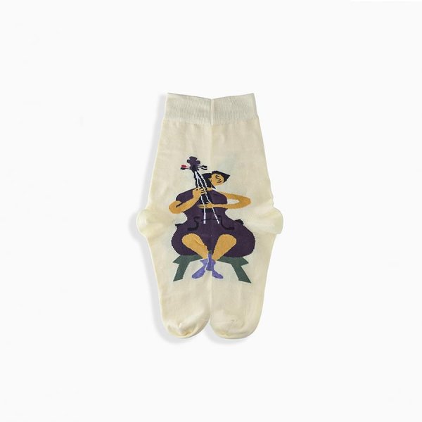Griffon Bunte Socken Music Box farbe weiss
