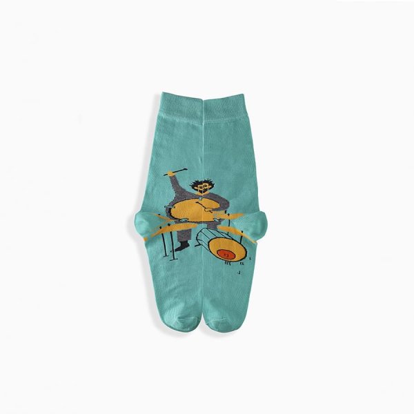 Griffon Bunte Socken Music Box farbe mint