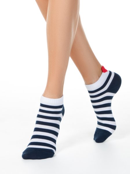 Sneakersocken Damen mit Herzchen